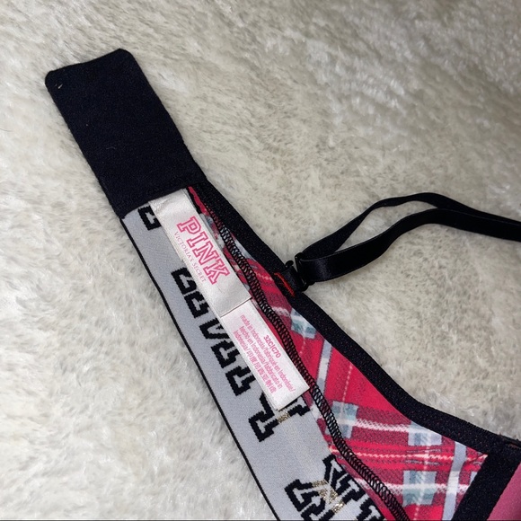 Pink Christmas Matching Bra and Thong Set - Picture 6 of 11